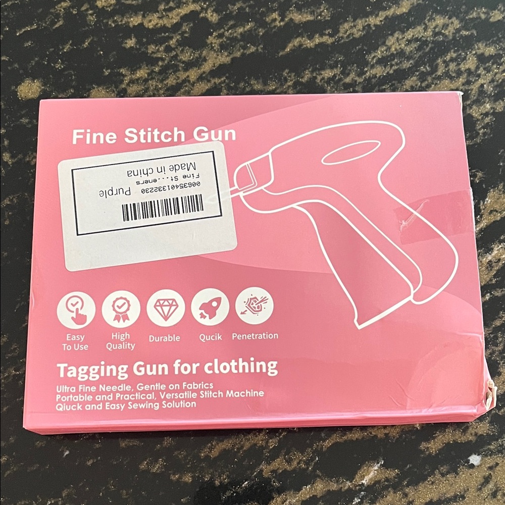 Pink Fine Stitch Gun for Clothing
